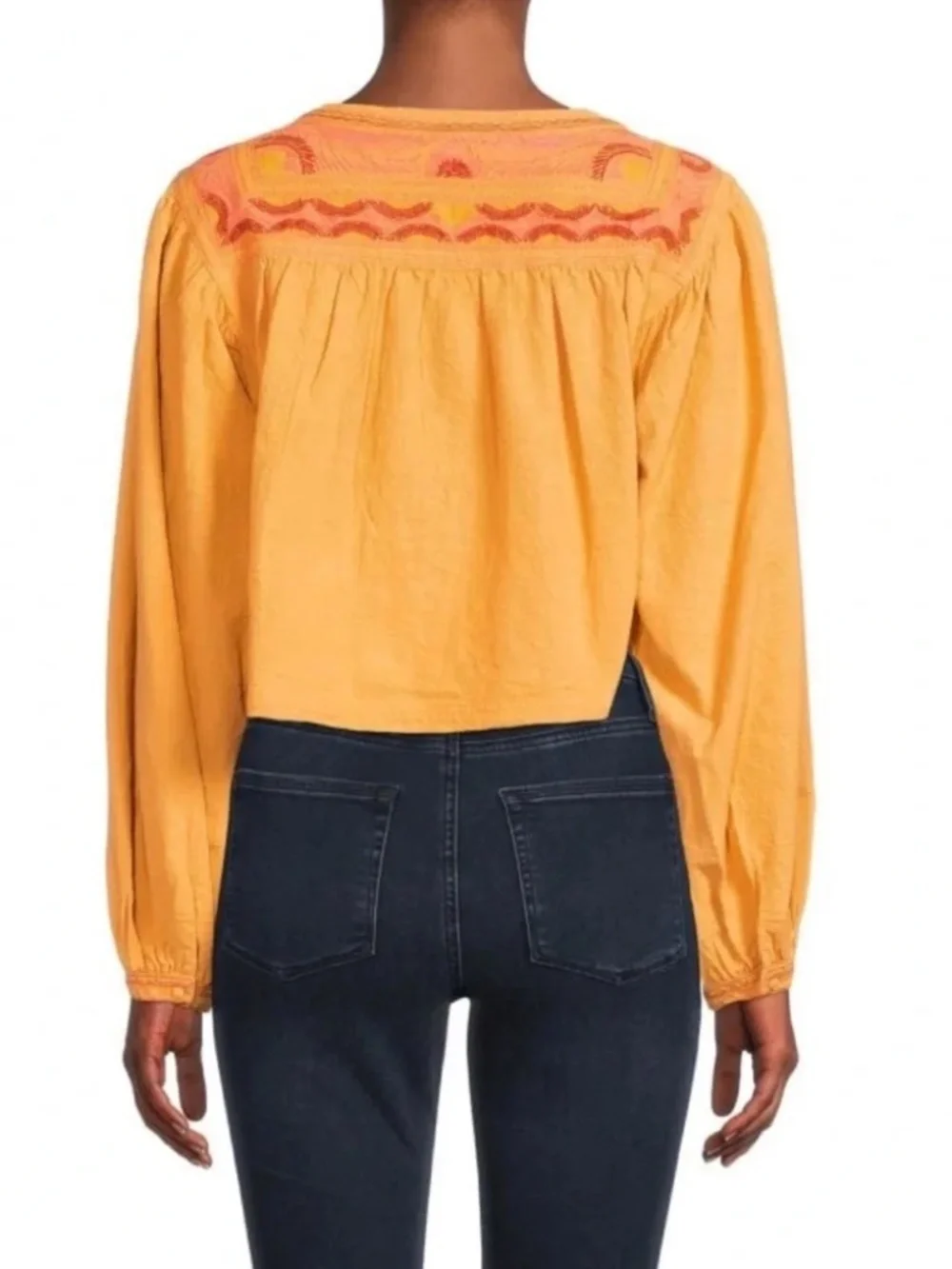 Free People Iggie Embroidered Top - size M